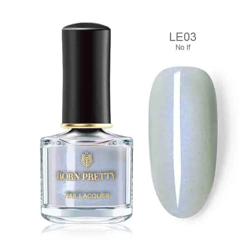 BP-LE03 BORN PRETTY Shimmer Голографический лазерный лак для ногтей серия Быстросохнущий лак для маникюра цвет 6 мл - Цвет: BP-LE03