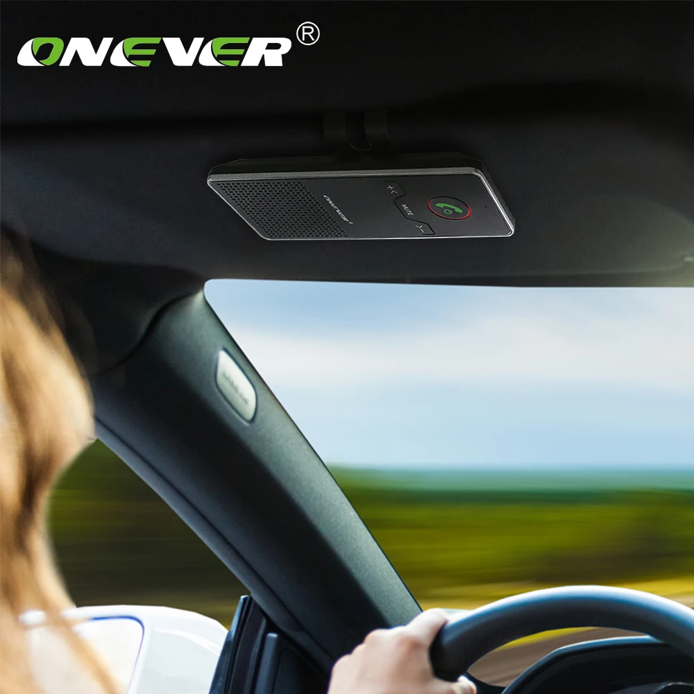 ONEVER Беспроводной магнитный автомобильный Bluetooth динамик телефон Hands-free автомобильный комплект солнцезащитный козырек в автомобиле динамик Автомагнитола голосовое вещание