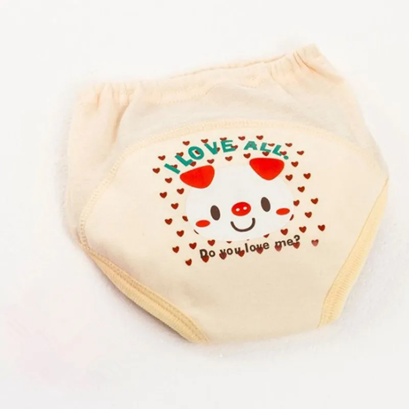 Pantalones de entrenamiento lavables para beb&eacute;, ropa interior para Aprendizaje de PIS, calzoncillos, pa&ntilde;ales de tela para beb&eacute;, 1 pieza-5