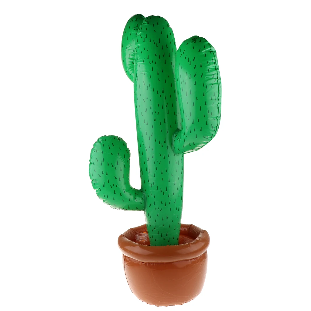 Swimming Pool Inflatable Cactus Beach Backdrop 26 x 26 x 90cm for Hawaiian Luau Party Summer Theme Cactus Decoration