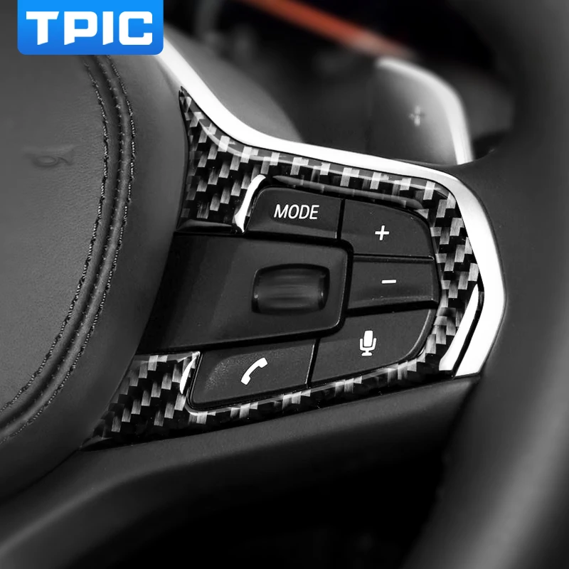 TPIC отделка салона автомобиля Руля из углеродного волокна Стайлинг для BMW G01 G02 G30 X3