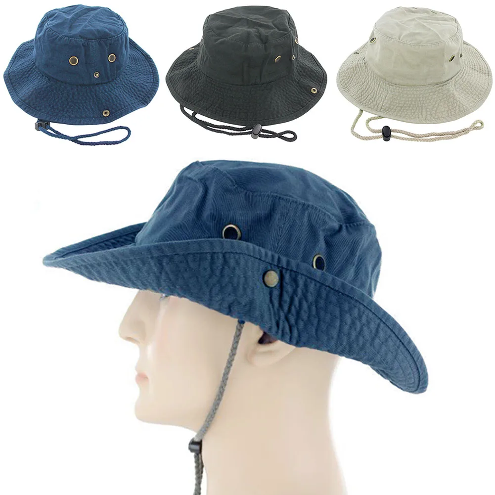 Летняя мужская Кепка с широкими полями в стиле милитари для рыбалки на открытом