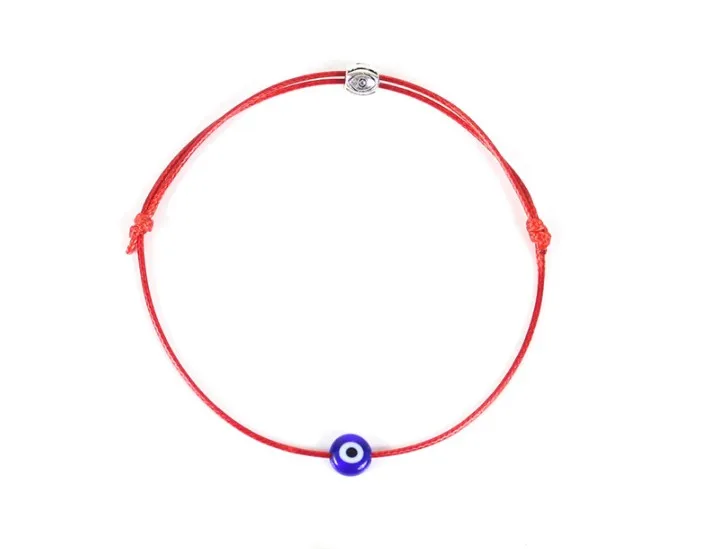 Новый красный веревочный браслет Evil eye плетеный турецкий дьявол глаз ювелирные