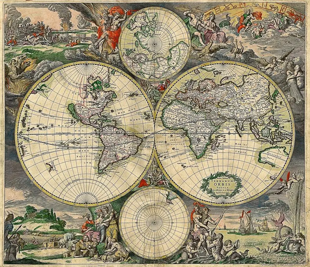 Скандинавские занавески с картой на заказ для гостиной спальни гостиницы