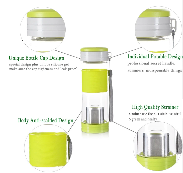 Новый здоровый путешествия чашка портативный спорт бутылка перемещения воды 550