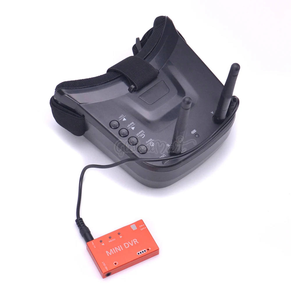 FPV 3 дюймовый дисплей 480*320 5 8G 40CH Мини очки со встроенной батареей 1200 мАч/мини DVR