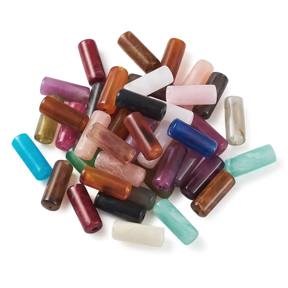 Бусины из акрила с имитацией камня для самостоятельного изготовления браслетов