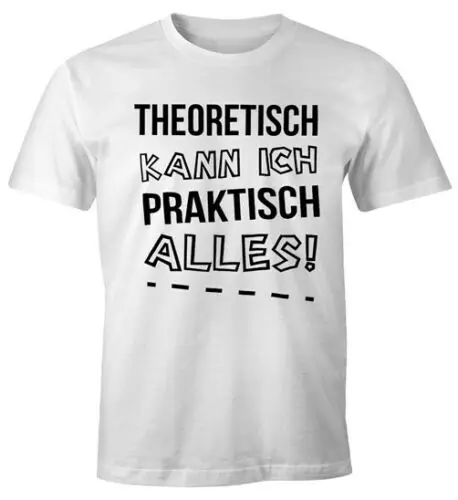 Футболка Herren theertisch kann ich Praktisch alles забавная рубашка Geschenk Moonworks2019 Красивые футболки