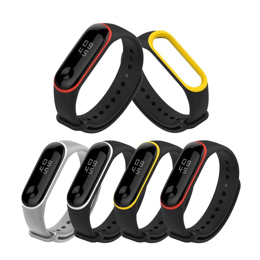 

Силиконовый сменный ремешок для Mi Band 4 3, браслет для Xiaomi Band 3/4 NFC, смарт-браслет для Mi Band 3, аксессуары