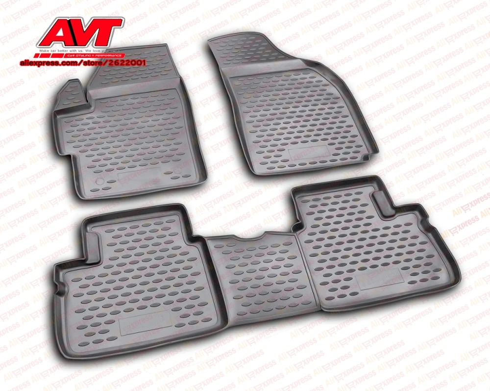 Коврики для Daewoo Matiz 2005 4 шт. резиновые коврики Нескользящие аксессуары салона