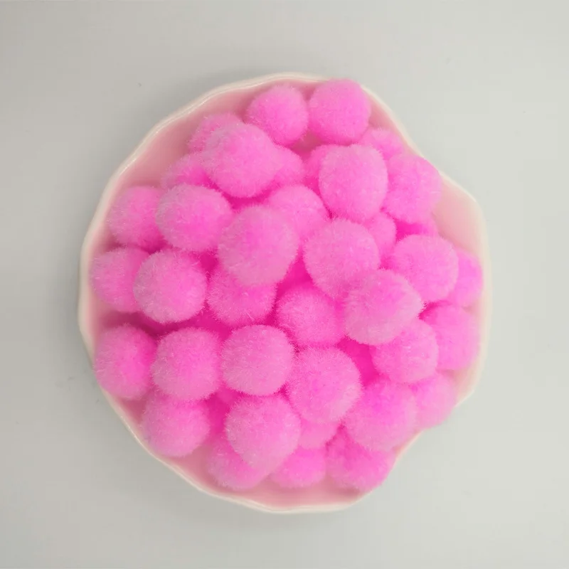 В переменного тока, 50-500 шт. 10/15/20/25/30 мм Мини пышная Нижняя Pom Poms помпонами ручной работы для детей игрушки Сделай Сам товары для шитья и рукоделия