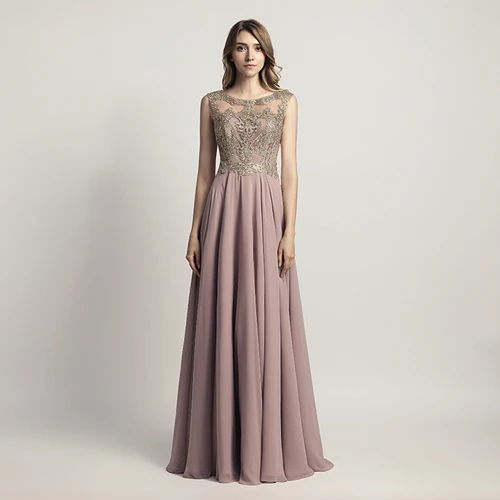 Mocha Robe De Soiree новые стили Формальные Элегантные Длинные вечерние платья трапециевидной формы Кристальные Платья для вечеринок с аппликацией vestido de festa LSX475 - Цвет: Mocha