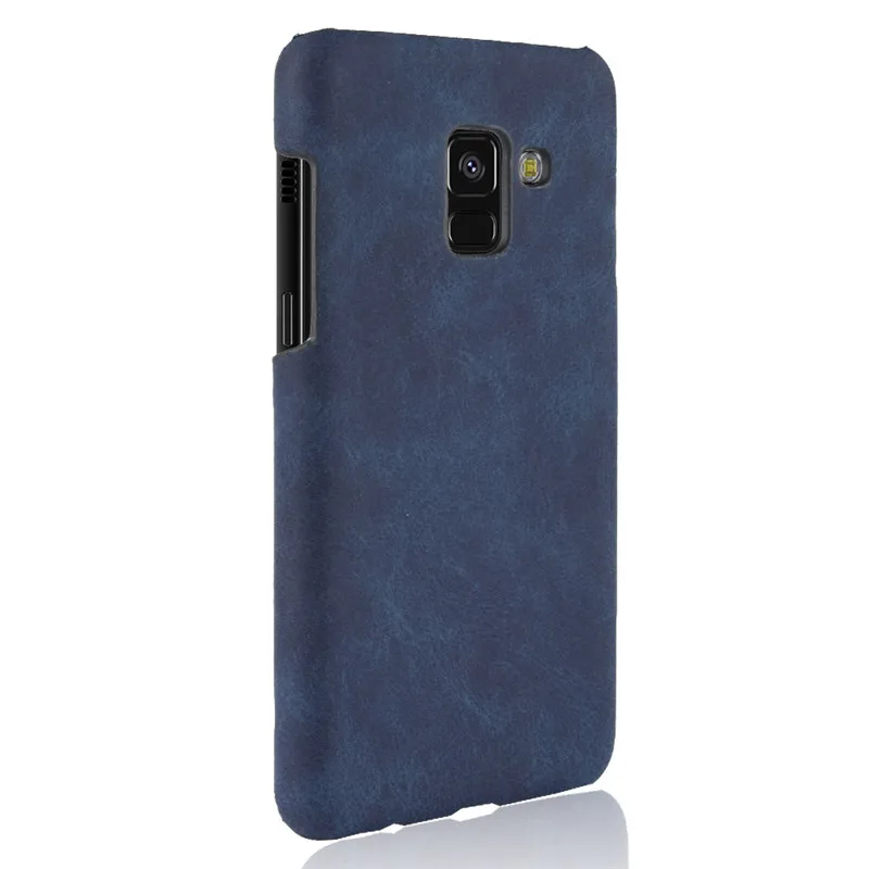 Для samsung Galaxy A8 2018 Дело Роскошные Hard искусственная кожа Чехол для телефона A530F A530