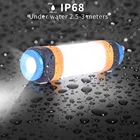 Светодиодный фонарь для кемпинга, освещение для палатки, лампа от комаров, USB-зарядка, магнитный рабочий светильник с регулируемой яркостью, внешний аккумулятор