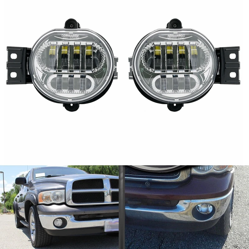 2 шт. Dodge Ram 63 Вт Автомобильные светодиодные противотуманные фары высокой яркости