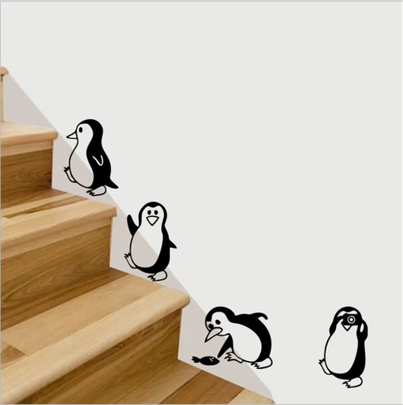 

Funny penguin kitchen fridge sticker decals wall stickers home decor For Refrigerator Bathroom Nursery Room