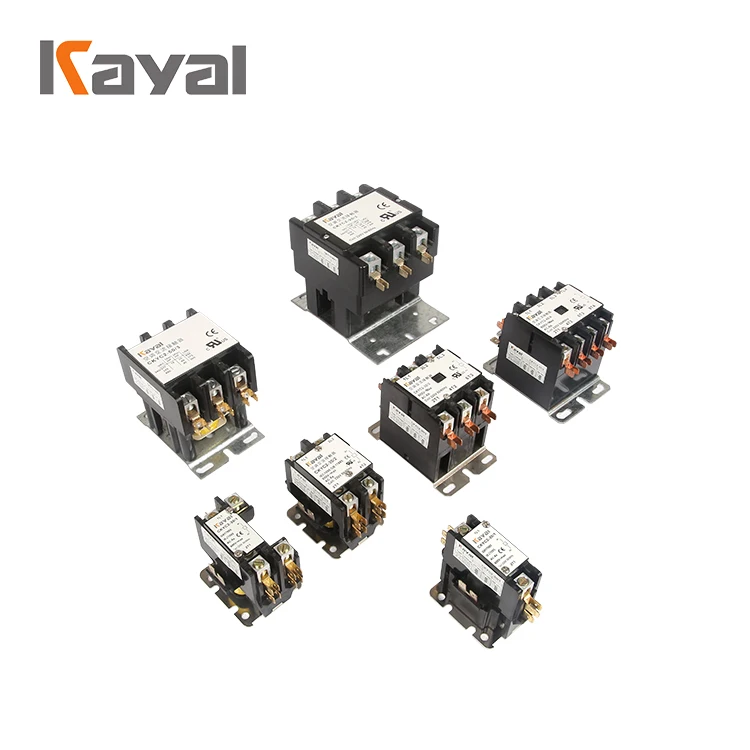 Оригинальный магнитный контактор для кондиционера Kayal CJX9 UL Certicate 24 240V AC DP Contactor1P 2P