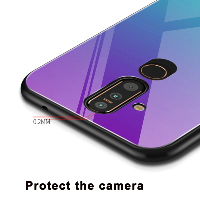 Чехол для Nokia X71 wolf lady Жесткий из закаленного стекла в силиконовой оправе X 71 2019 6 39