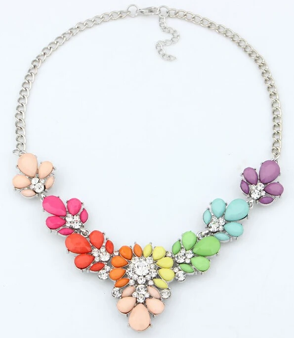 Женское Ожерелье MINHIN ожерелье с искусственным кристаллом 3 цвета|jewelry choker