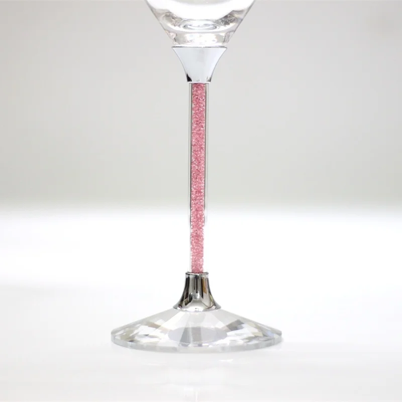 2020 персонализированные хрустальные свадебные очки розового цвета для