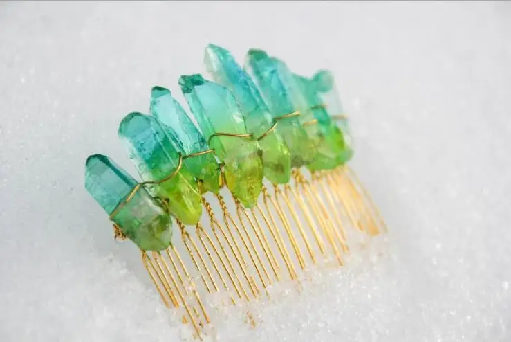 Корона из кварцевого кристалла 2019 Натуральный Необработанный матовый Радужный