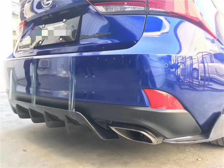 Car Accessories Type AM Carbon Fiber Rear Diffuser Glossy Finish Bumper Splitter Tuning Body Kit Fit For Lexus IS300 17-18 XE30 |
