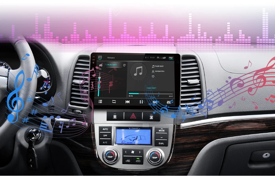 Junsun 2G+ 32G Android 8,1 для hyundai Santa Fe 2006-2012 Авто 2 din Радио стерео плеер Bluetooth gps навигация нет 2din dvd