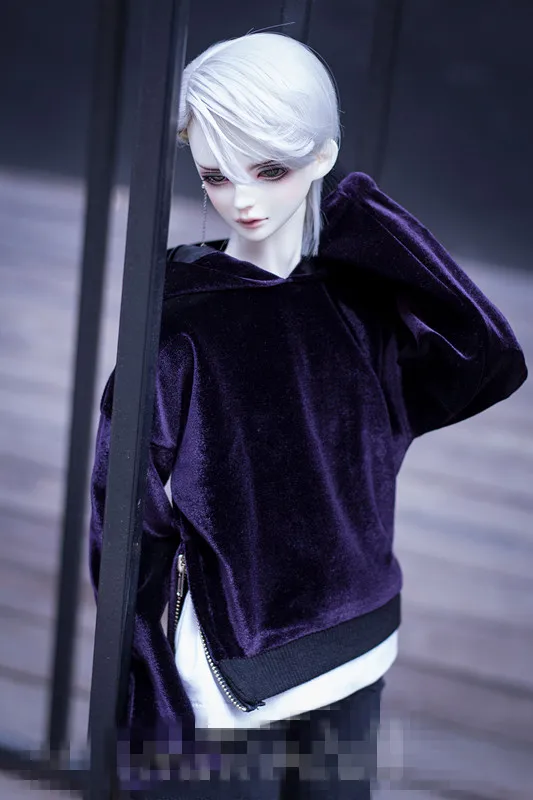 Крутая бархатная куртка с капюшоном для куклы BJD 1/4 1/3 SD13 SD17 Одежда CMB153|doll clothes|doll