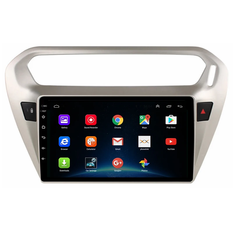 9 дюймов Автомобильный dvd плеер на основе Android для Citroen Elysee peugeot 301 2014 gps BT Радио