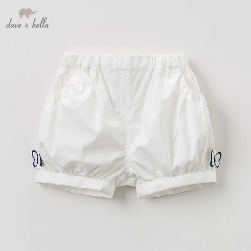 Dave bella модные летние однотонные шорты для малышей милые штаны младенцев детская