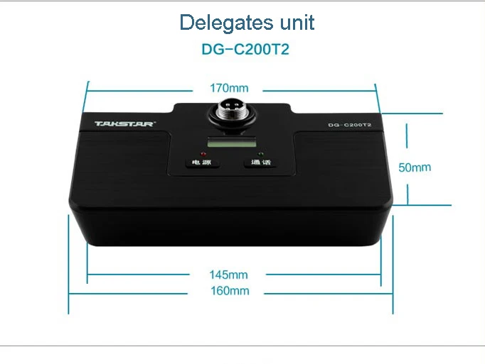 Takstar DG C200 11 человек стол конференц микрофон система 2 4G Цифровая беспроводная