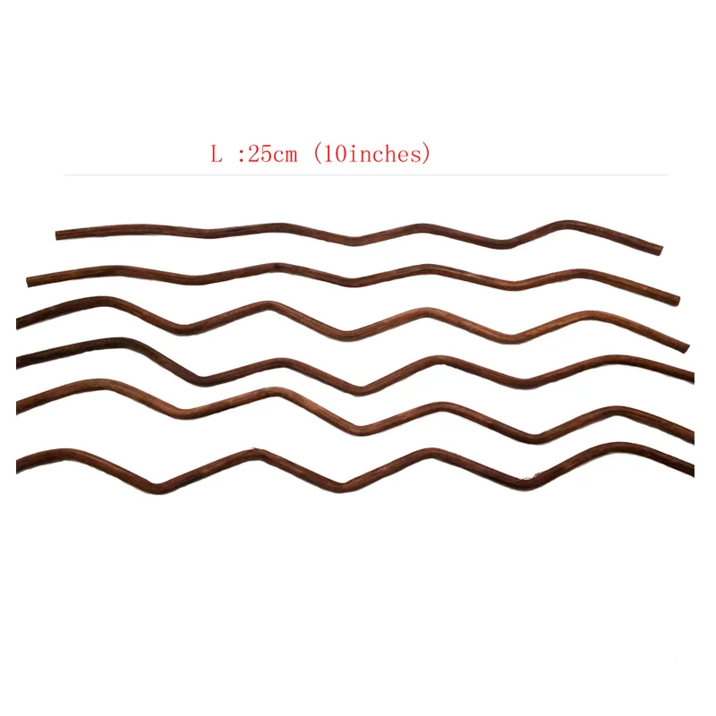 100 шт. Премиум коричневый волнистый ротанговый Рид ароматизатор Сменные палочки