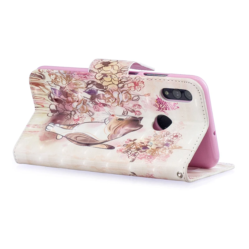 Модный кожаный чехол-книжка с бумажником в 3D стиле мягкий чехол для смартфона HUAWEI