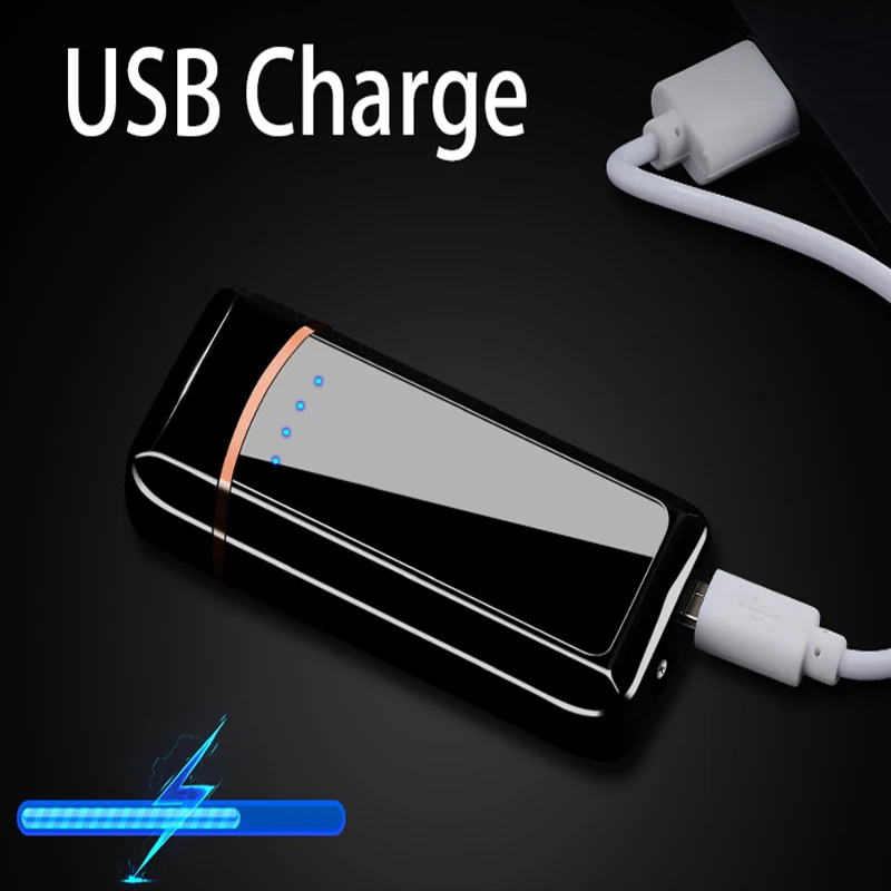 Плазменная электронная сигарета зажигалка курильщик USB двойная дуга зарядное