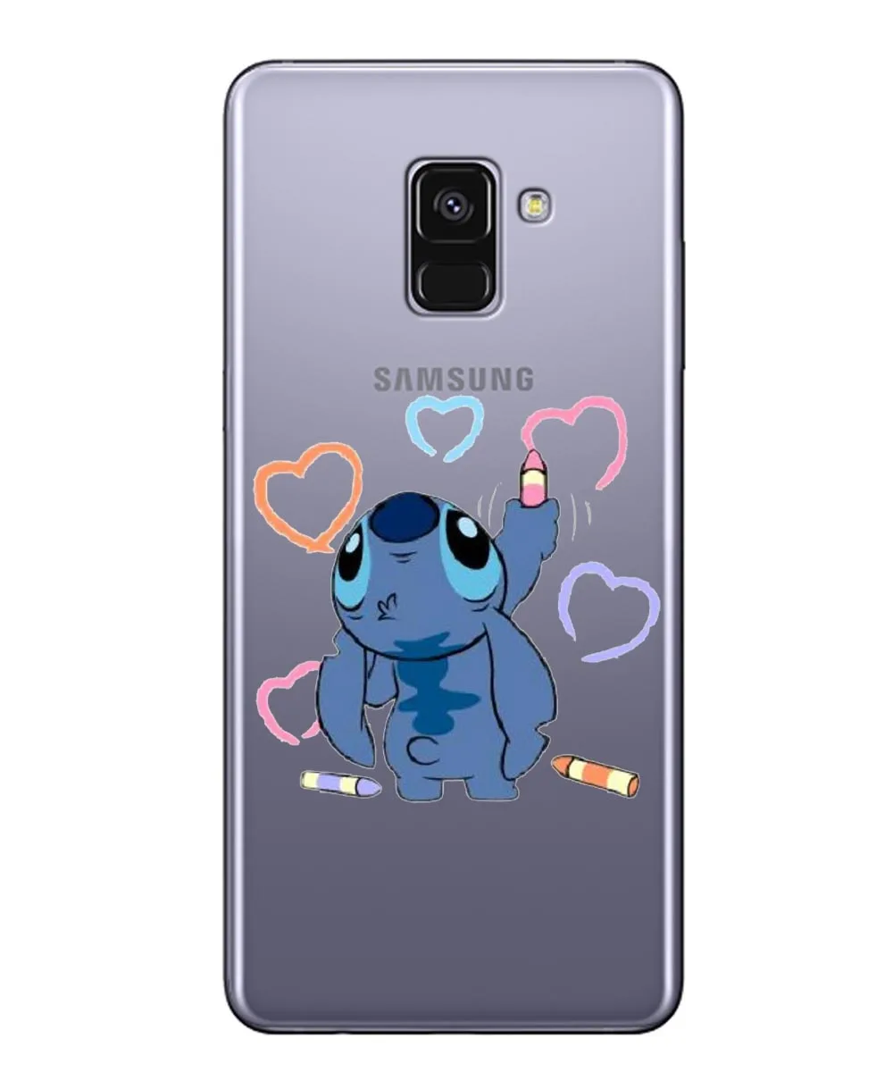 Mischievous Stitch soft TPU Silicone For Samsung J3 J5 J7 2017 EU A6 A7 J6 J8 A3 A5 Mobile Case Cover | Мобильные телефоны и
