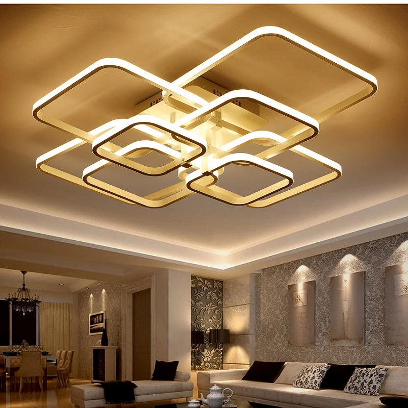 RF Дистанционное затемнение современный светодиодный потолочный светильник