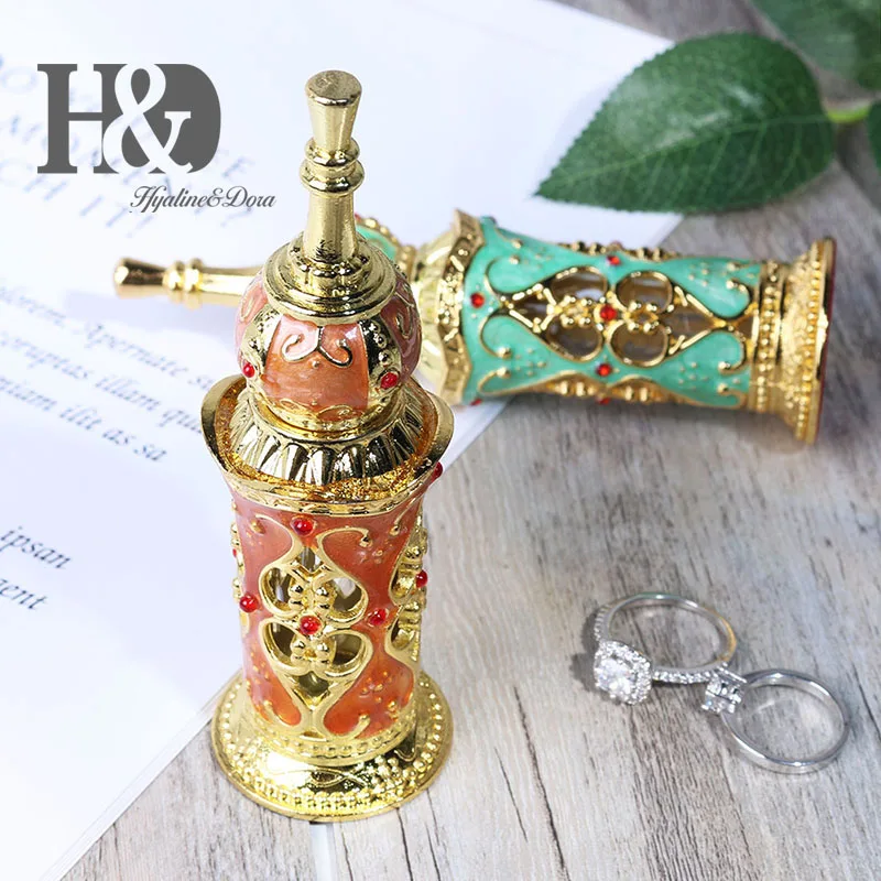H& D Ретро арабский дворец стекло флакон духов античный цветок эфирное масло косметический контейнер домашний/Свадебный декор 13 мл