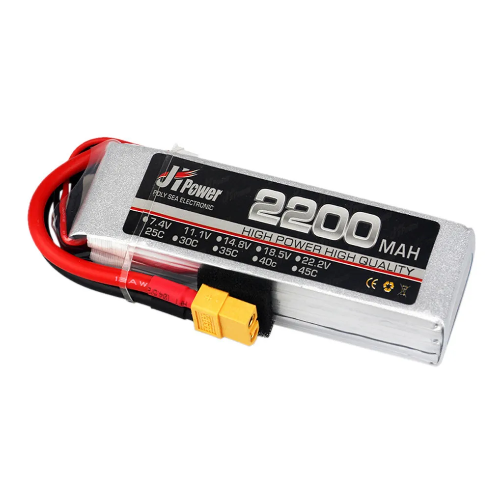 Аккумулятор JHPower 11 1 В 2200 мАч 3S 35C Разъем XT60 для радиоуправляемого квадрокоптера 4