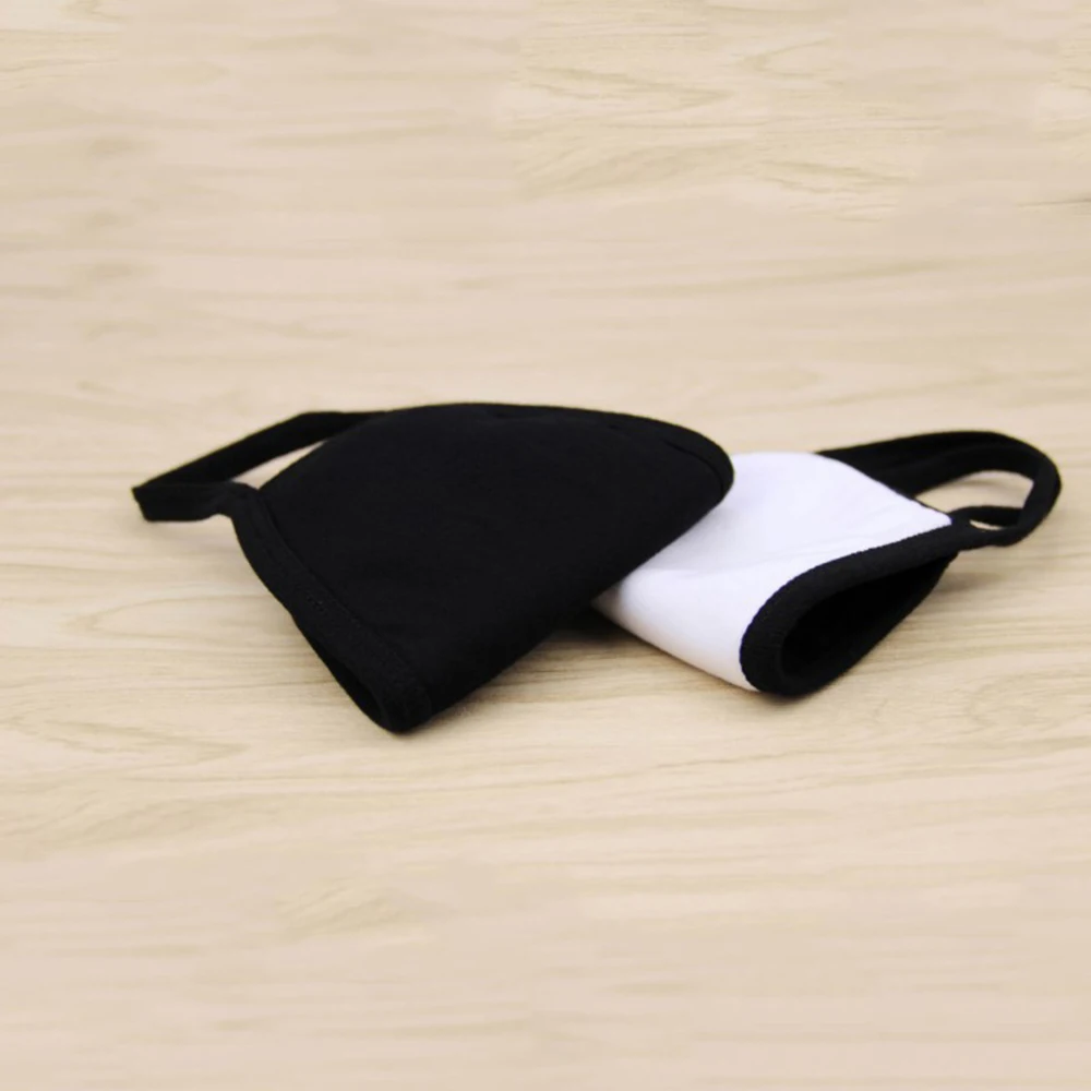 1 PC Unisex Black Mask Anti Dust Cotton Mouth Reusable Dustproof PM2.5 Pollution Half Cartoon Breathable Face | Красота и здоровье