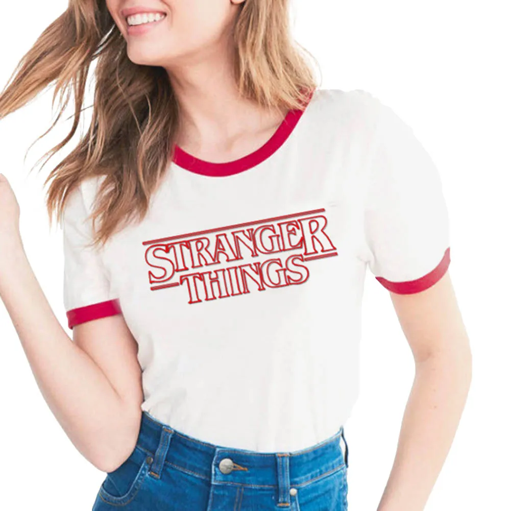 Женская футболка с буквенным принтом Спортивная коротким рукавом лето