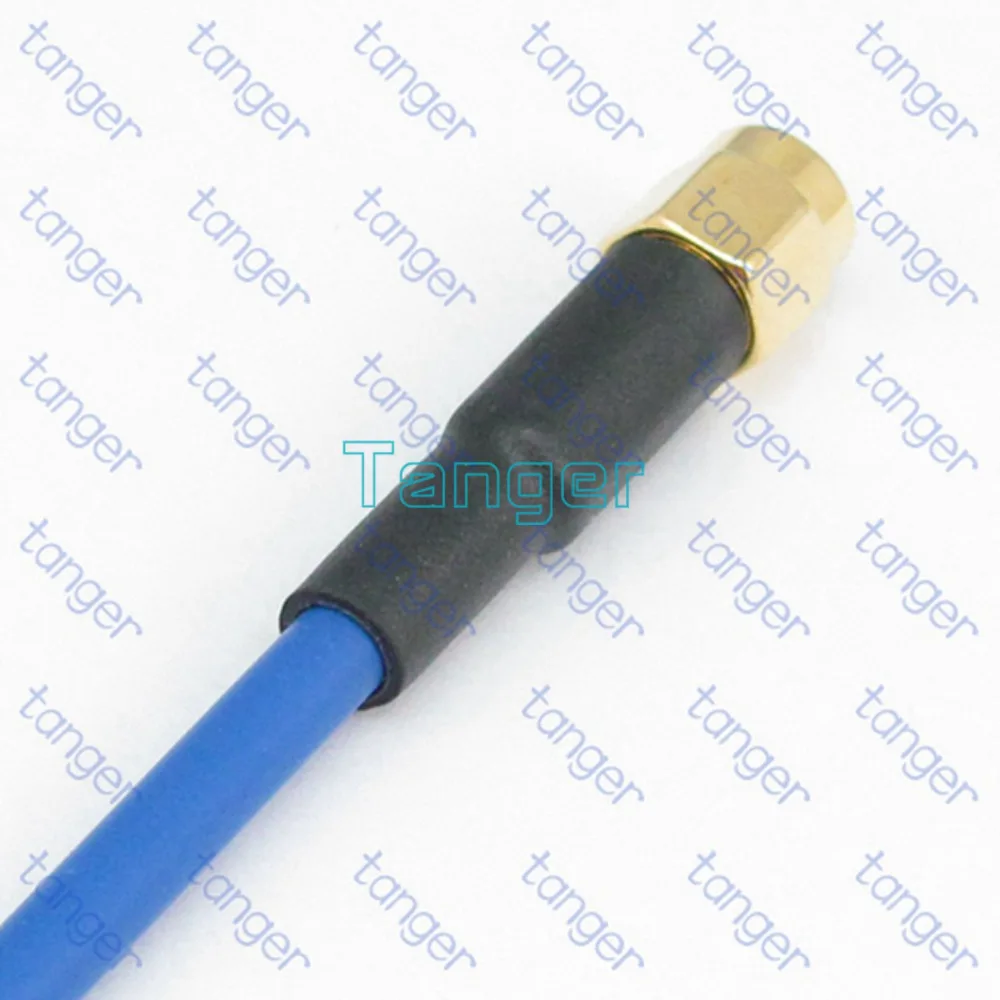 N гнездовой разъем для RP-SMA Штекерный с 20 дюймов 50 см RG402 RG141 RG-402 синий полугибкий