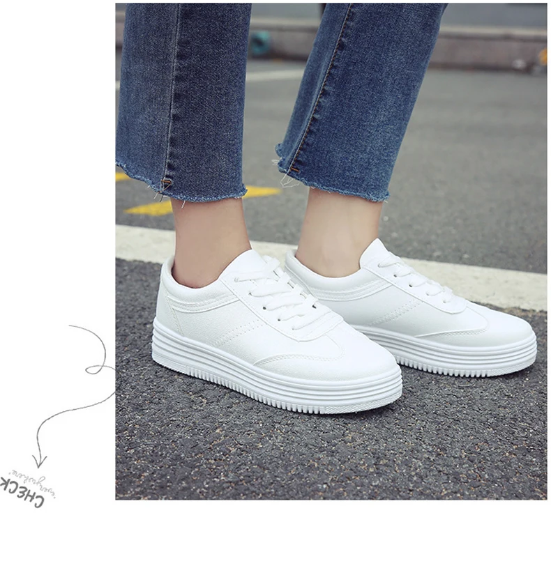 Летние белые кроссовки; женская повседневная обувь на платформе; zapatillas mujer; женская дышащая обувь, увеличивающая рост, с круглым носком