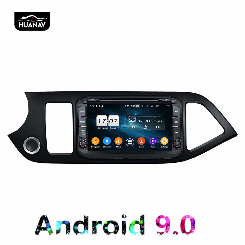 DSP Android 9 0 автомобильный DVD плеер GPS навигация для Kia morning 2011 2016 Авто Мультимедиа