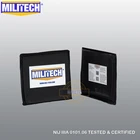 Пуленепробиваемая панель MILITECH, пуленепробиваемая пластина, уровень NIJ 3A и NIJ 0101,07, уровень HG2 6x6 дюймов, пара, арамидная мягкая боковая вставка, защита корпуса