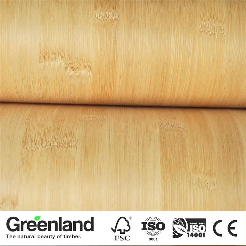 Bamboo Veneer Flooring DIY Furniture Table Natural Material Chair Cabinet Doors Outer Skin Size 250x42 Cm Caronized Horizontal