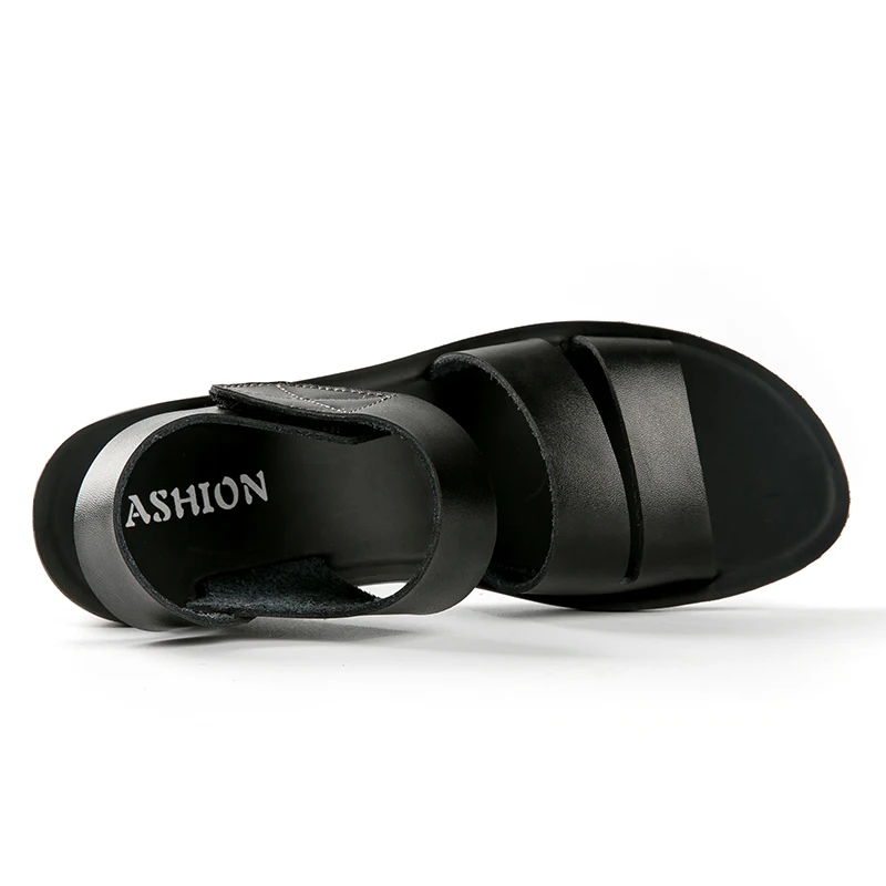 Обувь Для женщин Лето Чистый Повседневное Пряжка обувь двухэтажный кожа простой