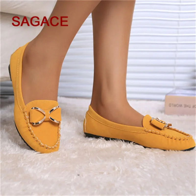 Женские туфли на плоской подошве элегантные модные с бантом и острым носком