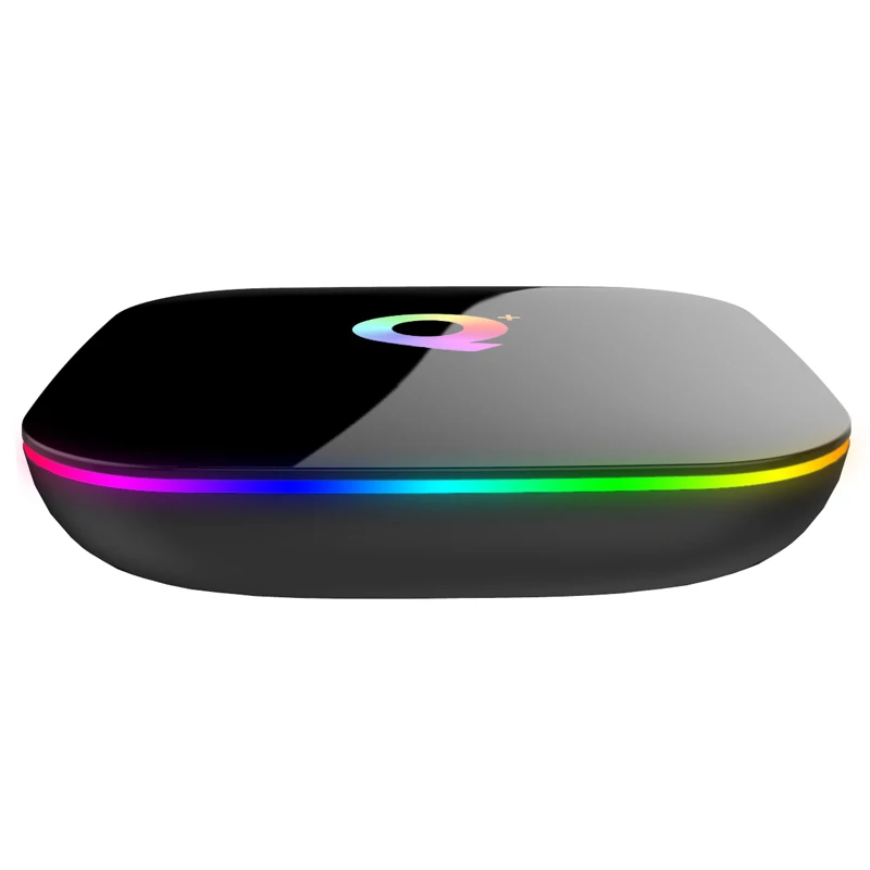 Q Plus Smart tv Box Android 9 0 4 ГБ ОЗУ 64 Гб 32 ПЗУ 6K H.265 USB3.0 wifi Поддержка Netflix Google Qplus