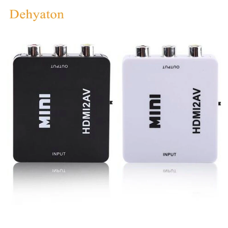 Dehyaton оригинальный HD 1080P для HDMI в AV/RCA CVBS адаптер мини HDMI2AV видео конвертер коробка
