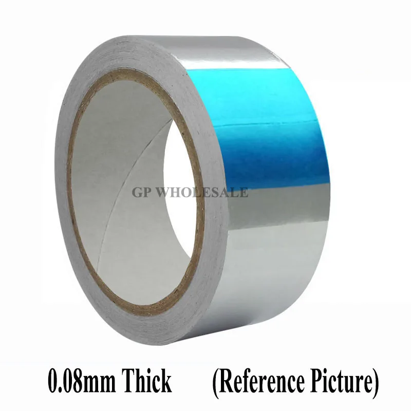 

1 Roll 6cm width, 60mm * 40 meters *0.08mmAdhesive Aluminum Foil Paper Tape EMI Shielding